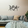 Wallity Felicita S Accesorio Decorativo de Pared de Metal Negro